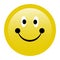 Bright Smile Emoji with white background.