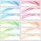 Bright smooth abstract line swoosh web footer