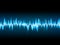 Bright sound wave on a dark blue. EPS 10