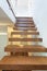 Bright space - wooden stairs
