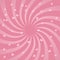 Bright spiral design background with hearts