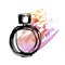 Bright splach perfume bottle sketch.