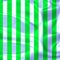 Bright sportive flag o greenish and white stripes
