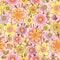 Bright spring seamless pattern with flowers.