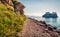 Bright spring view of the Cameo Island. Slendid morning scene on the Port Sostis, Zakinthos island, Greece, Europe. Beauty of