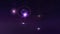 Bright  Starry night flares on blue lilac  dark sky universe Astronomy Celestial