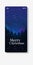 Bright starry sky night pine forest happy new year merry christmas holiday celebration concept smartphone screen online