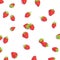 Bright strawberries background