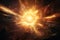 .Bright Sun Explosion in Space. Supernova Sci-Fi Concept