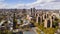 Bright Sunny Day over Housing Authority Buildings in Harlem New York