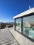 Bright terrace of a penthouse