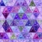 Bright transparend triangles stained glass mosaic in lavender, violet and pink colors