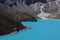 Bright turquoise water of Lake Gokyo