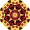 Bright umbrella template with beautiful floral ornament. Design for doily, rug, carpet