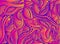 Bright vintage psychedelic abstract ornamental pattern. Gradient neon pink orange color, violet outline.
