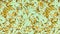 Bright vivid American gold yellow tree leaves on asparagus green background wallpaper. Welcome autumn concept.