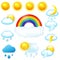 Bright Weather Icons Set