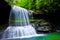 Bright West Virginia Mountain Waterfall