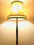 Bright yellow beautiful curve lampshade.