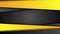Bright yellow and black stripes abstract tech corporate motion background