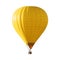 Bright yellow hot air balloon