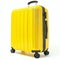 Bright Yellow Modern Suitcase Isolated on White Background. Generative ai