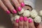 Bright, youthful manicure design