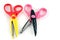 Brightly colors craft scissors