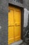 Brightly colour doors in the tiny fishing village of Riomaggiore, Italy