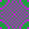 Brightly contrasting deformed checkerboard