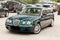 Brightly green Jaguar S-type 2007 front view