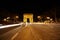 Brightly illuminated Triumphal Arch