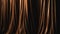 Brightly lit brown curtains for your background, generative AI.