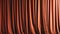 Brightly lit brown curtains for your background, generative AI.