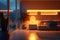 Brightly lit modern home interior contemporary design with lighting equipment