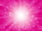 Brightly pink background with rays