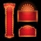 Brightly theater glowing retro cinema neon sign