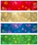 Brightness color christmas banners, vector