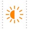 Brightness contrast vector icon