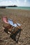 Brighton beach striped deck chairs