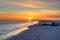 Brighton and Coney Island Beach Sunset