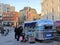 BRIGHTON, EAST SUSSEX, ENGLAND, UK - NOVEMBER 13, 2018: Customers buying street food from a vintage style van car window.