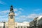 Brighton, England-18 October,2018: The statue of South African War Memorial 1905 for fallen men of Royal Sussex Regiment at