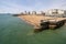 Brighton UK, 10th July 2019: The famous beautiful Brighton Beach and Seafront showing the coastline area on a bright sunny day