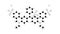 brilliant blue fcf molecule, structural chemical formula, ball-and-stick model, isolated image triarylmethane dye