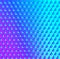 Brilliant blue pink pattern of triangles