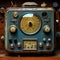 Brilliant Burst of Colorful Melodies from an Old Radio