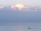 Brilliant clouds with fishing boat