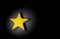 Brilliant Gold Star On Dark Background