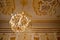 Brilliant old vintage antique beautiful classical palace beautiful luxury crystal glass expensive chandelier